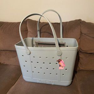 NEW Simply Southern Large Waterproof Tote Bag in Fog